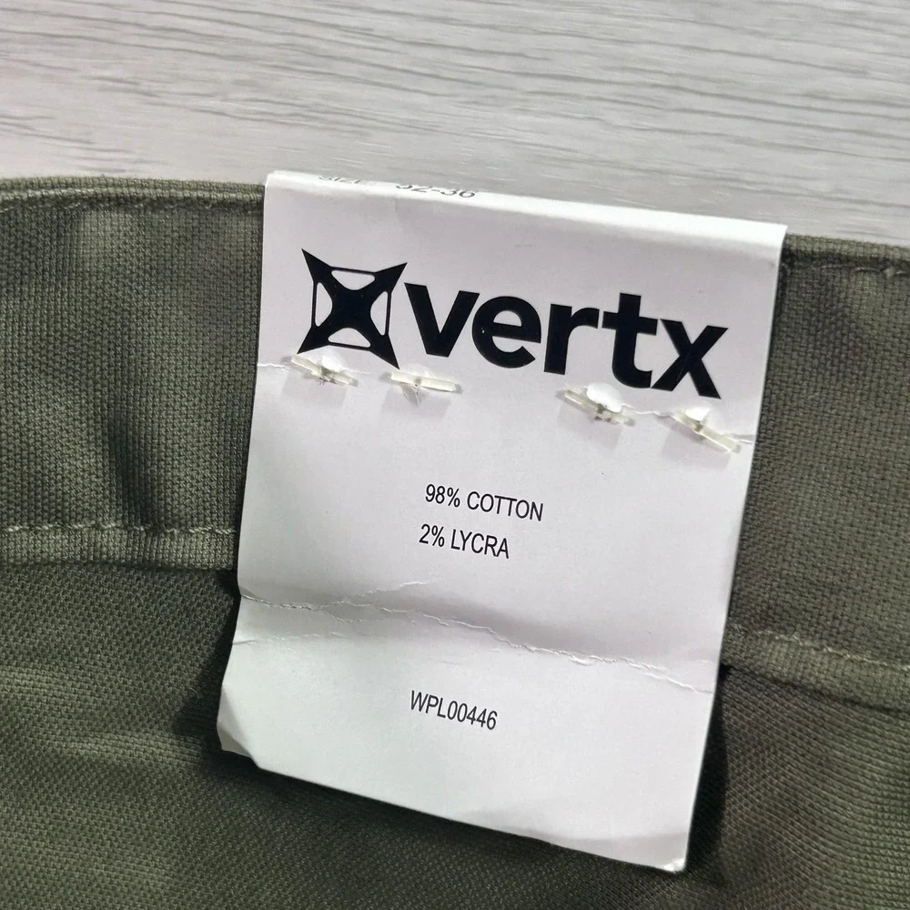 NEW Vertx Cargo Pants Mens 52x36 Green Stretch Relaxed Fit Workwear Outdoor